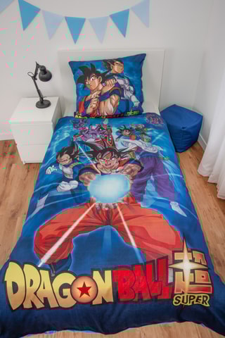 $Parure de lit réversible Dragon Ball Super - Bleu