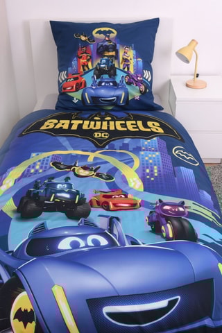 $Parure de lit réversible Batwheels - Bleu