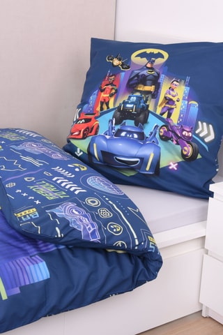 $Parure de lit réversible Batwheels - Bleu