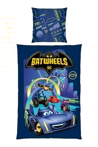 $Parure de lit réversible Batwheels - Bleu