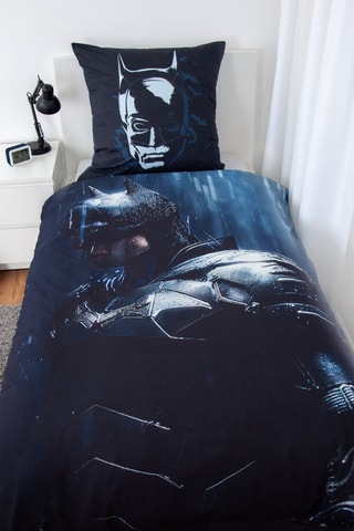 $Parure de lit réversible Batman La Ligue des Justiciers DC Comics - Gris