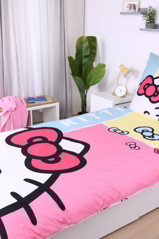 $Parure de lit réversible Hello Kitty Sanrio - Rose