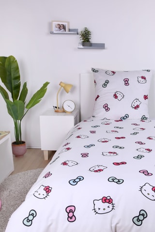 $Parure de lit réversible Hello Kitty Sanrio - Rose