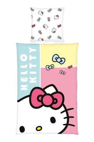 $Parure de lit réversible Hello Kitty Sanrio - Rose