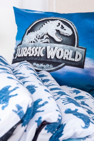 $Parure de lit réversible Jurassic World - Bleu