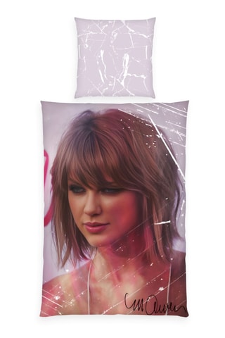 $Parure de lit réversible Taylor Swift - Mauve