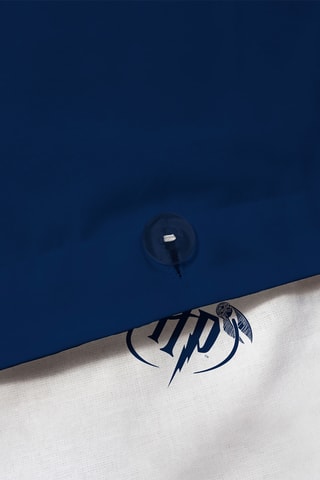 $Parure de lit réversible Harry Potter - Bleu marine et blanc