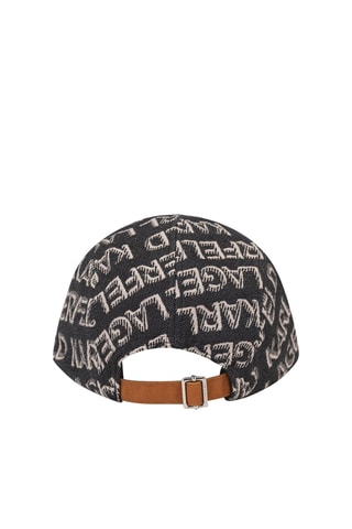 $Casquette en jean - Noir