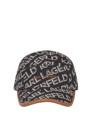 $Casquette en jean - Noir