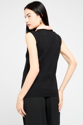 $Polo en coton biologique - Noir