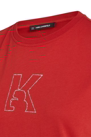 $T-shirt en coton biologique - Bordeaux