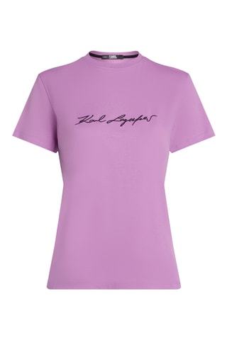 $T-shirt en coton biologique - Mauve