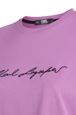 $T-shirt en coton biologique - Mauve