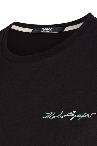 $T-shirt regular en coton biologique - Noir