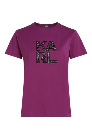 $T-shirt en coton biologique - Violet