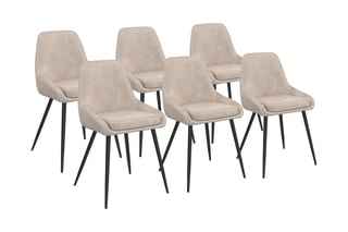$6 chaises Olivia - 47,5 x 79 x 54 cm