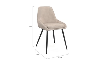 $6 chaises Olivia - 47,5 x 79 x 54 cm