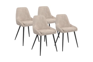 $4 chaises Olivia - 47,5 x 79 x 54 cm