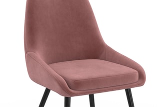 $4 chaises Olivia - Gris, beige et rose