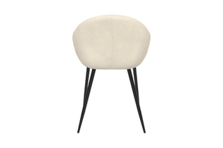 $4 chaises Dory - Crème et noir