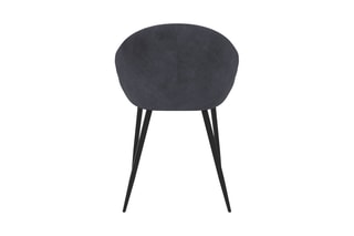 $4 chaises Dory - Gris et noir