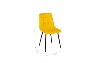 $6 chaises Linda  -  Vert, gris et jaune