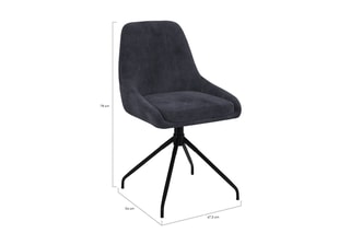 $4 chaises Olivia - Gris