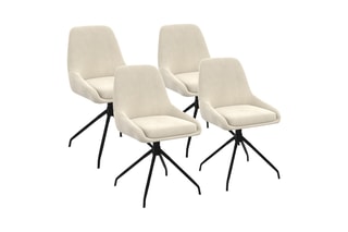 $4 chaises Olivia - Crème