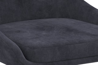 $6 chaises Olivia - Gris et noir