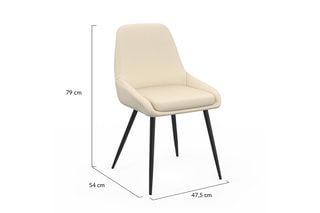 $4 chaises Ornella - Beige