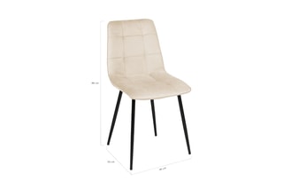 $6 chaises Linda - Crème