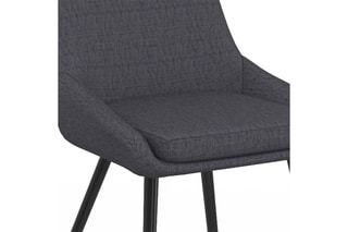 $6 chaises Ornella - Gris et noir