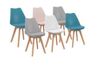 $6 chaises Nordia - Multicolore