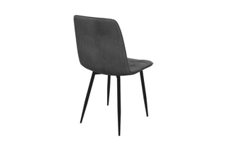$6 chaises Linda Gris foncé