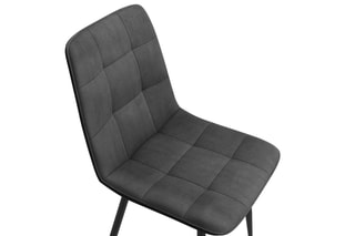 $6 chaises Linda Gris foncé