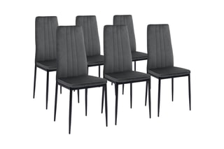 $6 chaises Jade Gris foncé