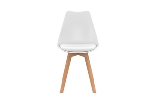 $6 chaises Nordia - Naturel et blanc