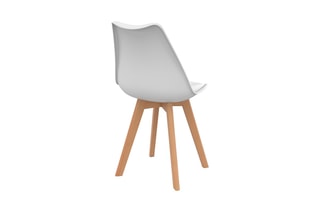 $6 chaises Nordia - Naturel et blanc