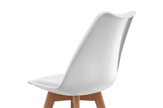$6 chaises Nordia - Naturel et blanc