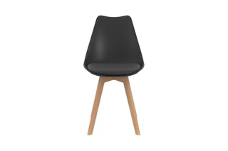 $6 chaises Nordia - Naturel et noir