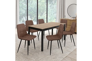 $6 chaises Linda - Marron