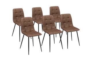 $6 chaises Linda - Marron
