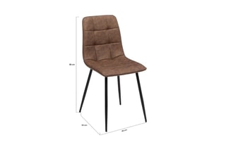 $6 chaises Linda - Marron