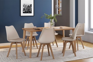 $6 chaises Nordia - Beige