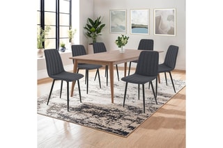 $6 chaises Fiona - Gris foncé