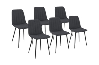 $6 chaises Fiona - Gris foncé