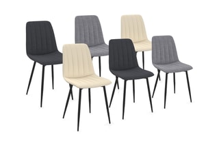 $6 chaises Fiona - Beige et gris