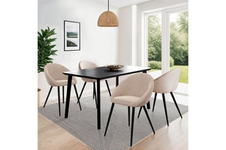 $4 chaises Dory - 54 x 52 x 77 cm