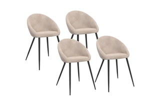 $4 chaises Dory - 54 x 52 x 77 cm