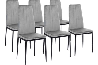 $6 chaises Jade - Gris clair